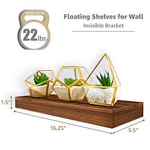 Sorbus Floating Wall Shelf 16.25" W x 5.5" D x 1.5" H