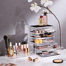 Sorbus Makeup and Jewelry Storage Case w/Top Tray (4 Lg/2 Sm Drawers)