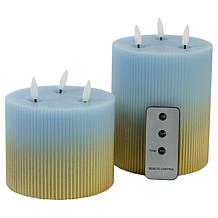 South Street Loft Oversized Ombre Wax Candle - Set of 2