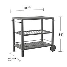 Southern Enterprises Bajarno Outdoor Bar Cart
