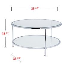 Southern Enterprises Carson Cocktail Table - Chrome