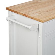 Southern Enterprises Corsicana Kitchen Cart - White