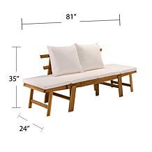 Southern Enterprises Dolavon Outdoor Convertible Lounge Chair