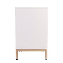 Southern Enterprises Gramdlynn Antique White Three-Door Accent Cabinet