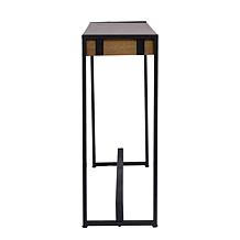 Southern Enterprises Holly & Martin Macen Console- Weathered Oak/Black