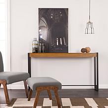 Southern Enterprises Holly & Martin Macen Console- Weathered Oak/Black