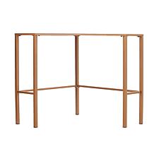 Southern Enterprises Linklater Metal/Glass Corner Desk - Gold