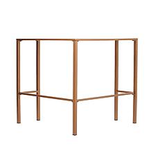 Southern Enterprises Linklater Metal/Glass Corner Desk - Gold