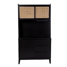 Southern Enterprises Milvy Tall Buffet Cabinet with Storage