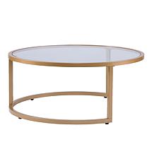 Southern Enterprises Opalyn 2-Piece Nesting Cocktail Table Set - Gold