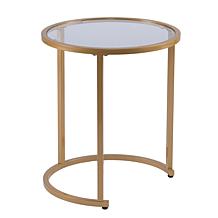 Southern Enterprises Opalyn 2-Piece Nesting Side Table Set - Gold