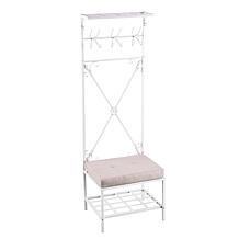 Southern Enterprises Owen Entryway Bench/Storage Rack - Matte White