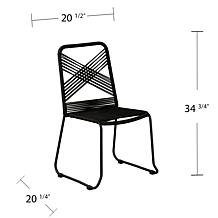 Southern Enterprises Padko Outdoor Rope Chairs – 2pc Set