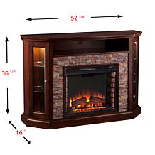 Southern Enterprises Redden Corner Convertible Electric Fireplace