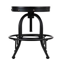 Southern Enterprises Serwyn Industrial Adjustable Stool - Black