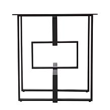 Southern Enterprises Sollison Glass Top Accent Table
