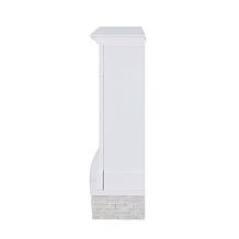 Southern Enterprises Tamala Faux Stone Media Fireplace - White