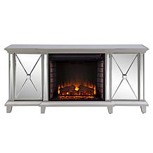 Southern Enterprises Toppington Mirrored Fireplace Media Console