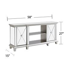 Southern Enterprises Toppington Mirrored Media Console w/ Storage