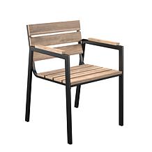 Southern Enterprises Villanda Slatted Outdoor Chairs 2pc Set