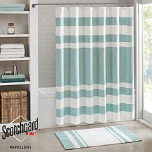Spa Waffle Shower Curtain with 3M Treatment - Aqua/72"