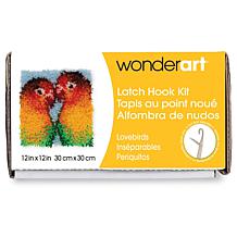 Spinrite Wonderart Latch Hook Kit 12" X 12" - Lovebirds