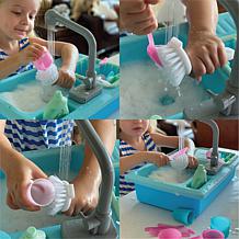 SPLASHFUN: Wash-up Kitchen Sink Play Set w/ Running Water