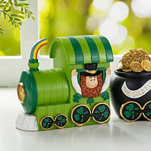 St. Patrick's Resin Table Decor Train 12"L x 4.25"H x 3.75"W