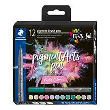 Staedtler Pigment Art Pens with Blending Liquid and Watercolor Brush