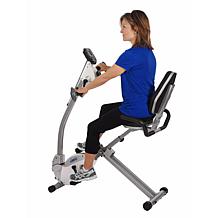 stamina recumbent exercise bike with upper body exerciser