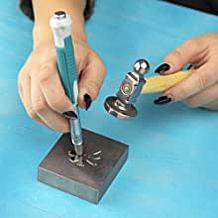 Stamp and Go Steel Stamping Block - Silver