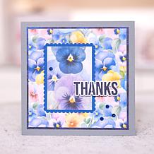 Stamps by Me Poetic Pansies Stamp and Stencil Card-Making Kit