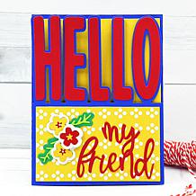 Stamps of Life Big Hello A2 Card Die Set
