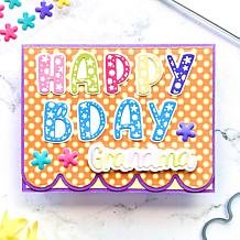 Stamps of Life Birthday Wishes A2 Card Size Bundle