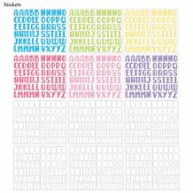 Stamps of Life Floral Alphabet Letter Stickers Bundle