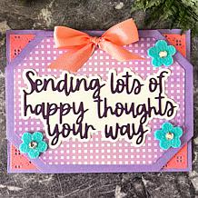 Stamps of Life Happy Thoughts Octagonal Side-Fold A2 Card Kit