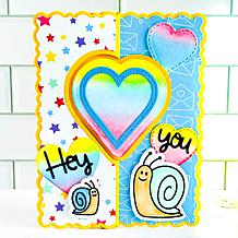 Stamps of Life Heart-Design Flip-It Card Kit