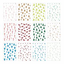Stamps of Life Holiday Layering Stencil Set of 12