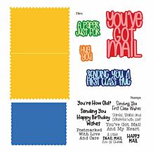 Stamps of Life Postage A2 Card Die Set