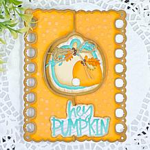 Stamps of Life Pumpkin Flip-It Interactive A2 Card and Stencil Set