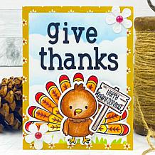 Stamps of Life Turkey Time Stamp, Die and Stencil Kit