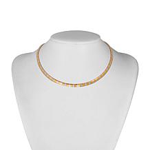 Stately Steel 17" 6mm Omega Chain Necklace