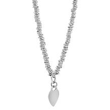 Stately Steel Candy Heart Necklace