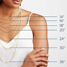 Stately Steel Curb Link Chain Necklace