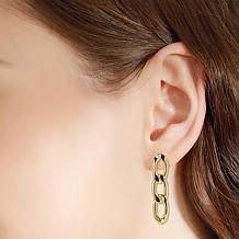 Stately Steel Figaro Chain Earrings