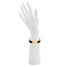 Stately Steel Stackable Enamel Bangle Bracelet