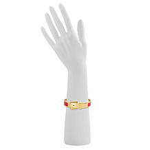 Stately Steel Stainless Steel Belt Buckle Bangle Bracelet