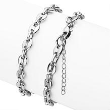 Stately Steel Stainless Steel Coffee Bean Bracelet