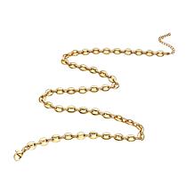 Stately Steel Stainless Steel Coffee Bean Necklace