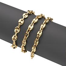 Stately Steel Stainless Steel Coffee Bean Necklace